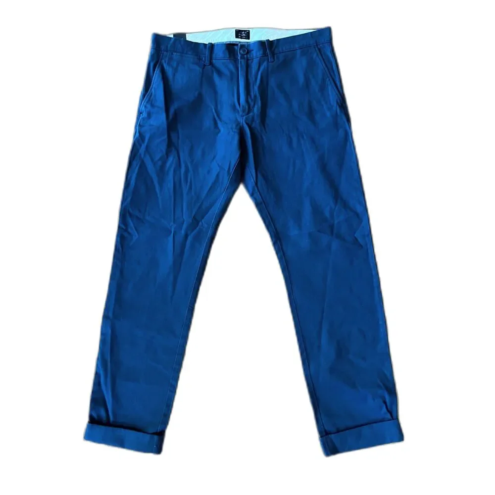 NWT  J. Crew Blue 484 Slim Stretch Pants Trousers   Mens Size 32